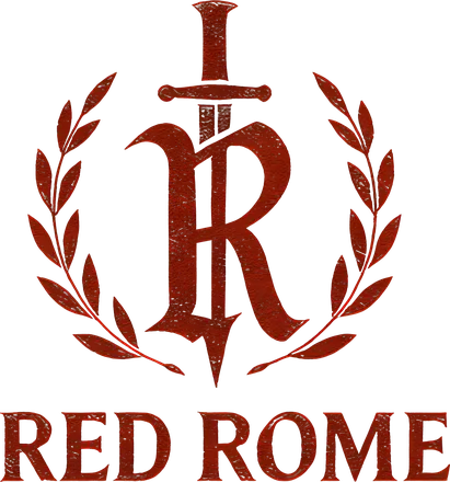 Red Rome — sword and laurel crest
